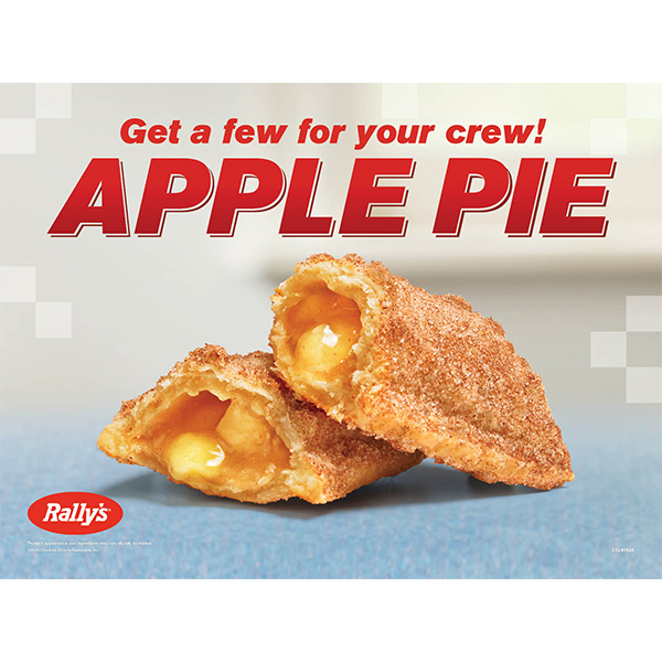 Rally's Banner Topper Apple Pie